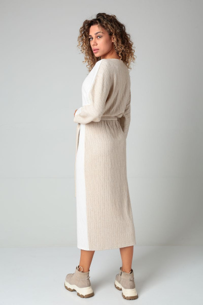 Платье Karina deLux М-1055 капучино - фото 4