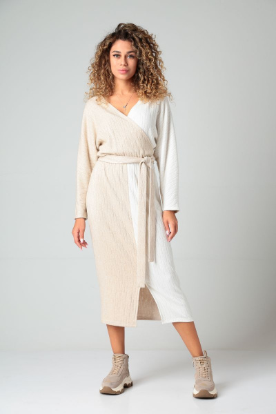 Платье Karina deLux М-1055 капучино - фото 1