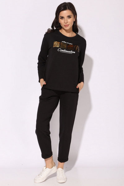 Брюки, джемпер Faufilure С1329 черный - фото 3