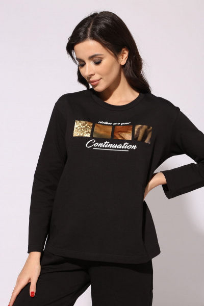 Брюки, джемпер Faufilure С1329 черный - фото 2