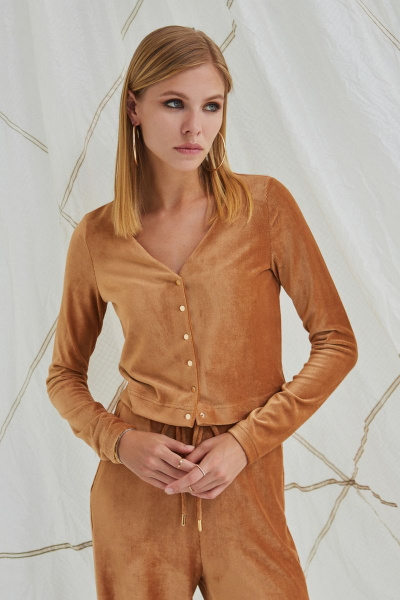 Блуза DAVYDOV 6158 карамельный - фото 1