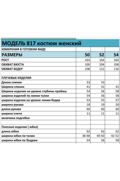 Жакет, юбка БагираАнТа 817 - фото 3