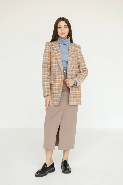 Жакет Ivera 3020 песочный, голубой - фото 7