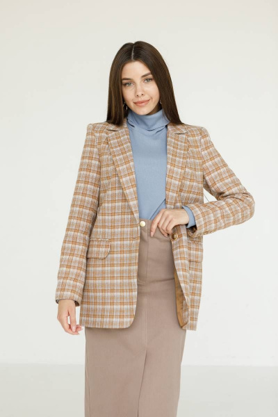 Жакет Ivera 3020 песочный, голубой - фото 3