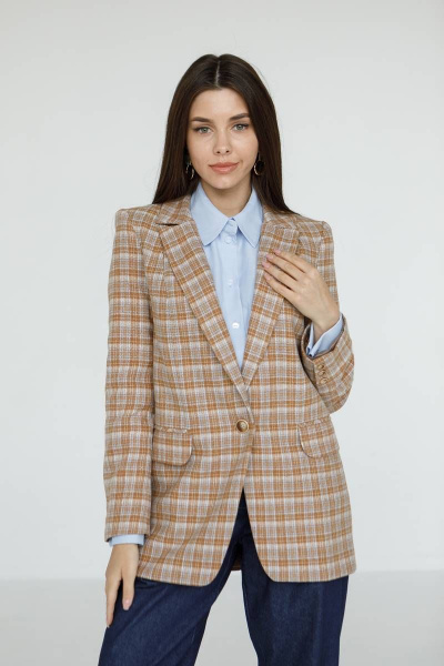 Жакет Ivera 3020 песочный, голубой - фото 1