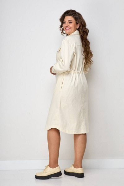 Платье-рубашка из джинсовой ткани с кулиской Solomeya Lux 911A - фото 3