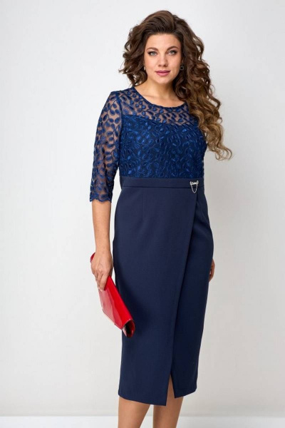 Платье Solomeya Lux 503 синий - фото 3