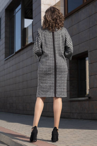 Платье-рубашка из вискозы и трикотажа свободный крой Avanti 1137-5 - фото 2