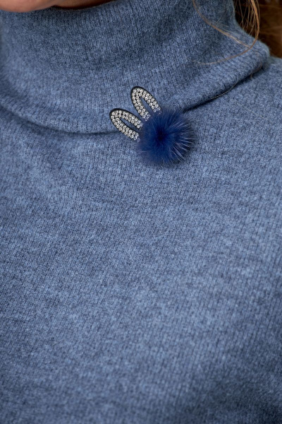 Платье T&N 7319 синий_меланж - фото 7