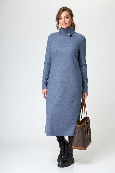 Платье T&N 7319 синий_меланж - фото 2