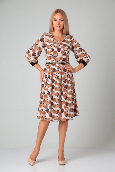 Жилет, платье Gamma Gracia 503 черный-белый_какао - фото 3