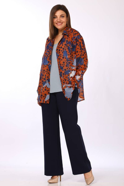 Блуза, майка Lady Secret 2856 охра+принт - фото 4