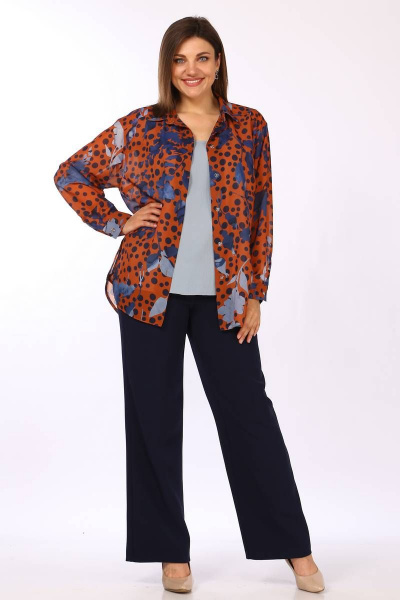 Блуза, майка Lady Secret 2856 охра+принт - фото 3