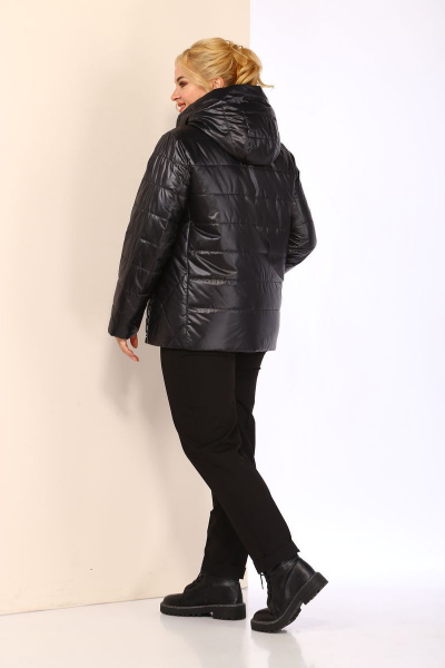 Куртка Shetti 2075 черный+зеленый - фото 7