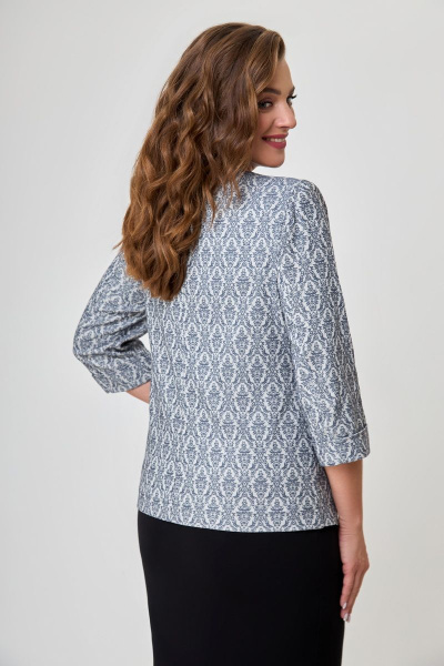 Жакет DaLi 3246 серый_узор - фото 2