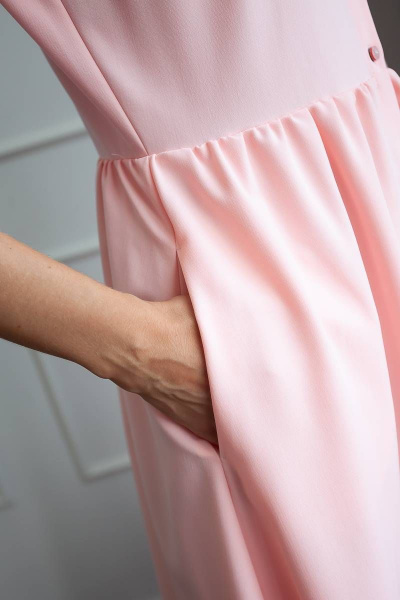 Демисезонное розовое платье из текстиля для на каждый день Femme & Devur 8616 4.14F(170) - фото 4