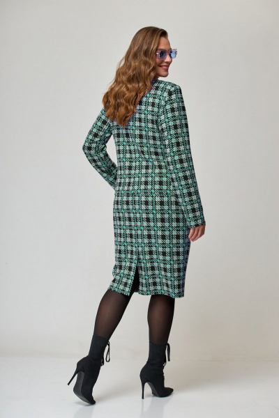 Демисезонный женский трикотажный костюм жакет и юбка ALEZA 1095 - фото 2