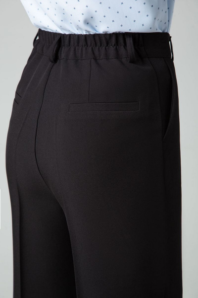 Брюки-палаццо со стрелками и высокой посадкой IVARI 309 черный - фото 5