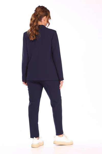 Брюки, жакет Vilena 798 темно-синий - фото 5