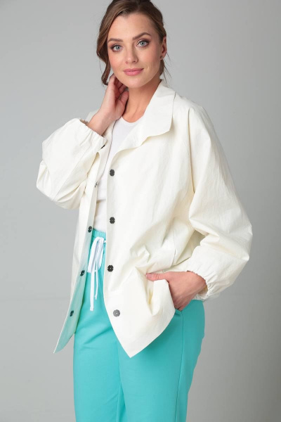 Жакет свободного кроя из плащёвой ткани в стиле На каждый день TVIN 8190 /1 - фото 7