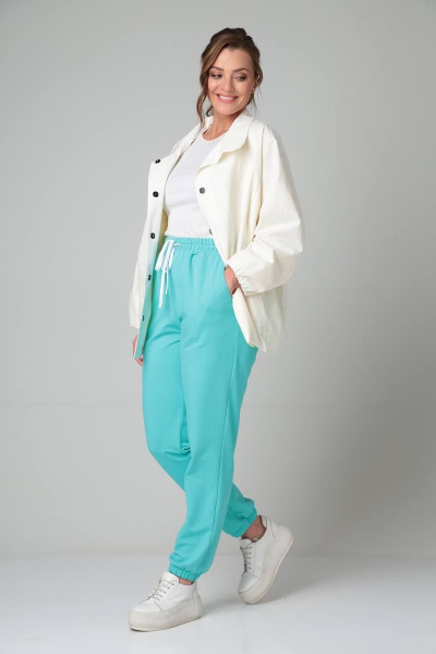 Жакет свободного кроя из плащёвой ткани в стиле На каждый день TVIN 8190 /1 - фото 3