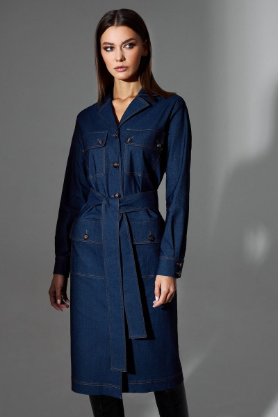 Платье DILIA 0664 деним - фото 4