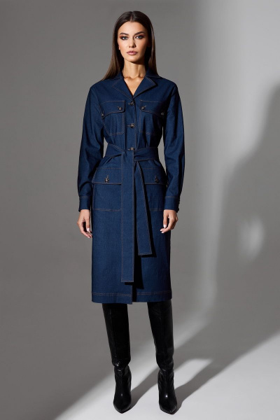 Платье DILIA 0664 деним - фото 1