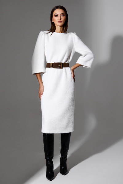 Платье DILIA 0673 кремовый - фото 1