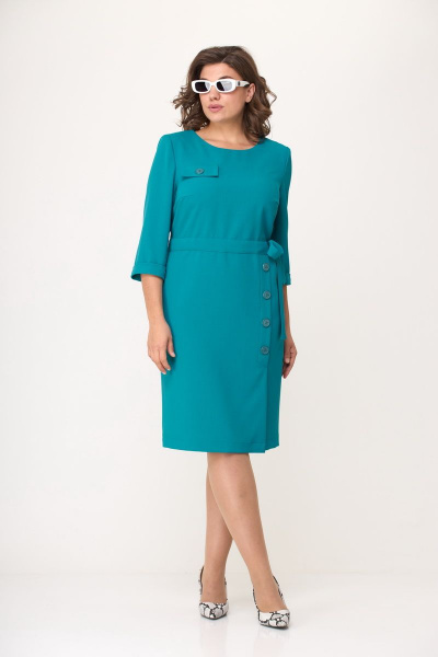 Платье Орхидея 1194-2 бирюзовый - фото 2