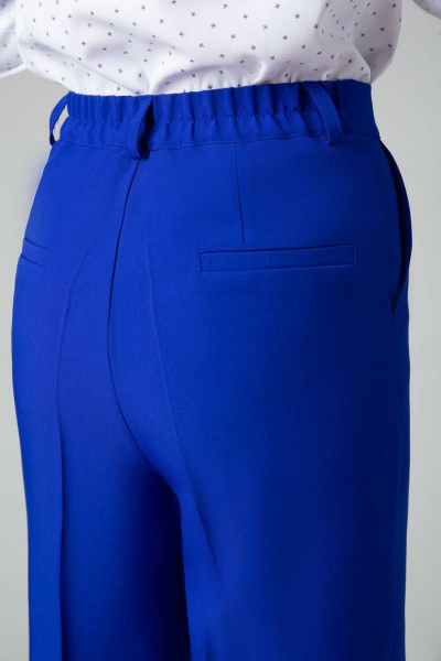 Брюки-палаццо на высокой посадке со стрелками IVARI 309 василек - фото 6