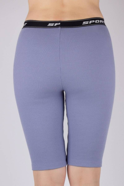 Круглогодичные фиолетовые хлопковые шорты с эластичной тесьмой Verally 456М-1 фиолет - фото 3