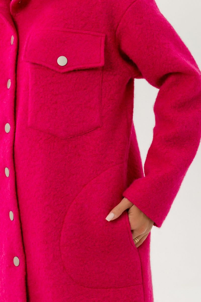 Пальто Atelero 1065 фуксия - фото 7