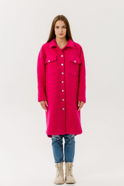 Пальто Atelero 1065 фуксия - фото 5