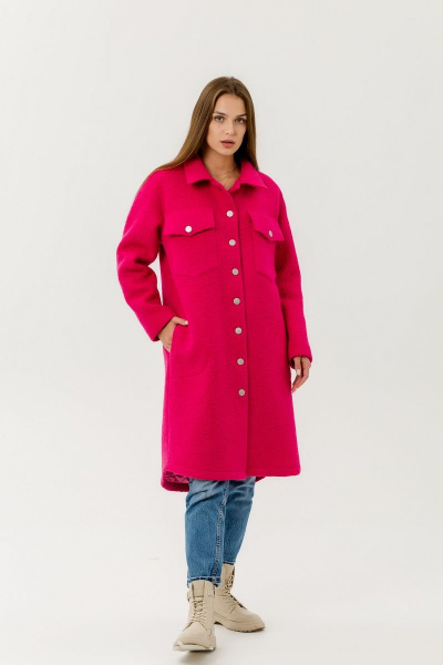 Пальто Atelero 1065 фуксия - фото 4