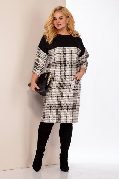 Платье Anastasia 938 капучино - фото 4