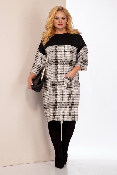 Платье Anastasia 938 капучино - фото 3