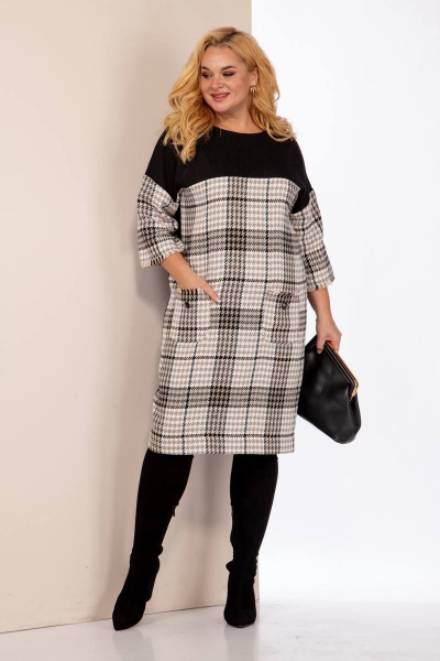 Платье Anastasia 938 капучино - фото 2