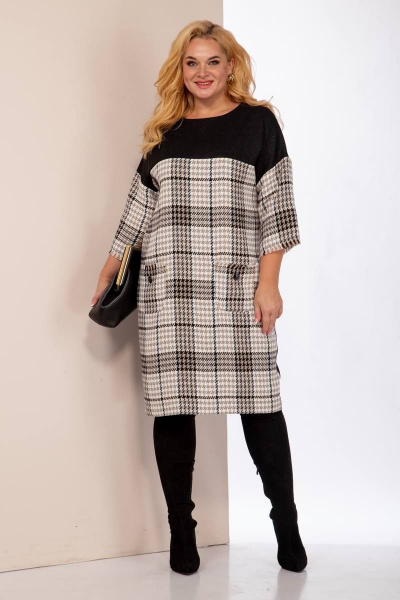 Платье Anastasia 938 капучино - фото 1