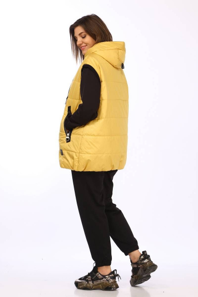 Брюки, джемпер, жилет Lady Secret 2858 янтарный+черный - фото 2