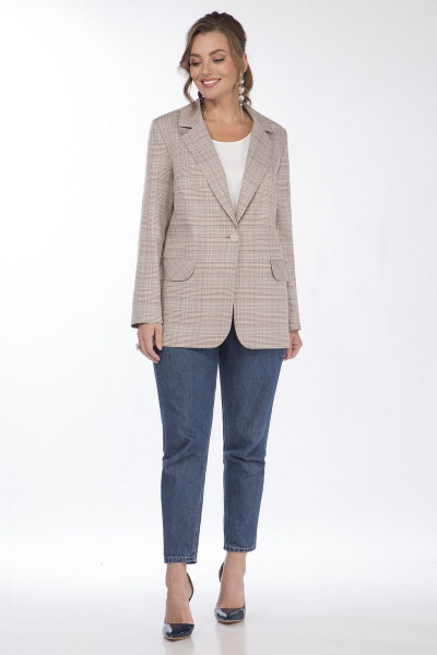 Жакет Matini 4.1582 клетка_беж - фото 6