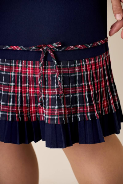 Платье Moda Versal П2233 т.синий+бордо - фото 6