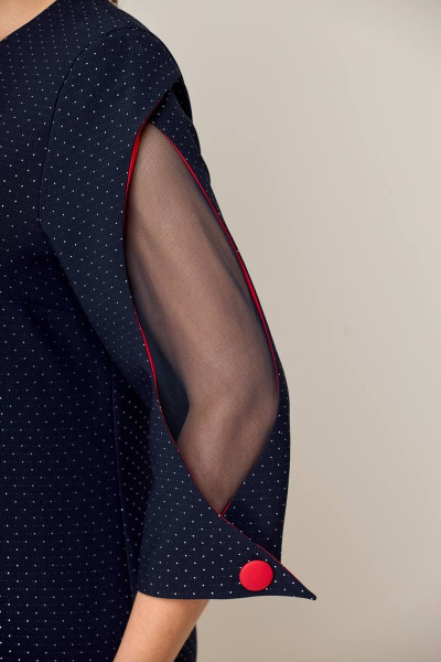 Платье Moda Versal П2340 т.синий+красный - фото 5