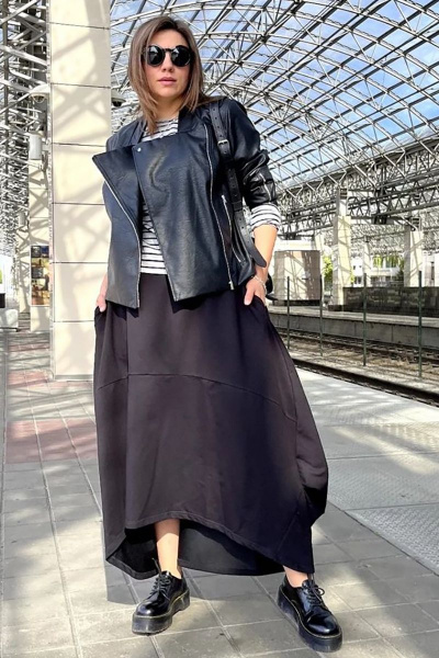 Юбка GRATTO 6209 черный - фото 1