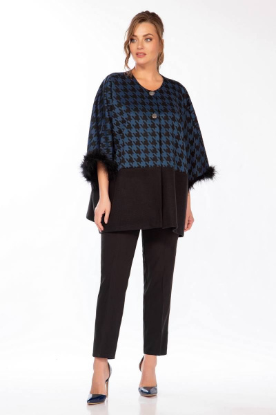 Брюки, кардиган Belinga 2260 черный-синий - фото 1