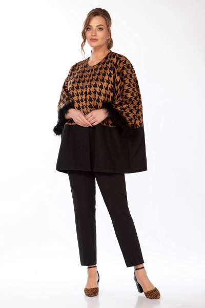 Брюки, кардиган Belinga 2261 черный-рыжий - фото 2