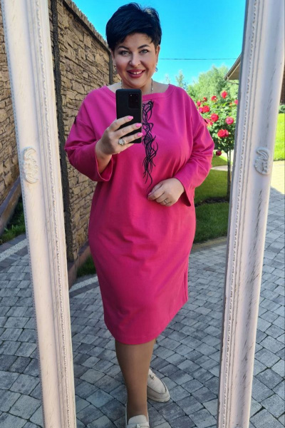 Платье Vittoria Queen 16913/3 фуксия - фото 5