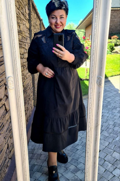 Платье Vittoria Queen 16883 черный - фото 4