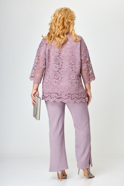 Блуза, брюки Michel chic 1318 сирень - фото 2