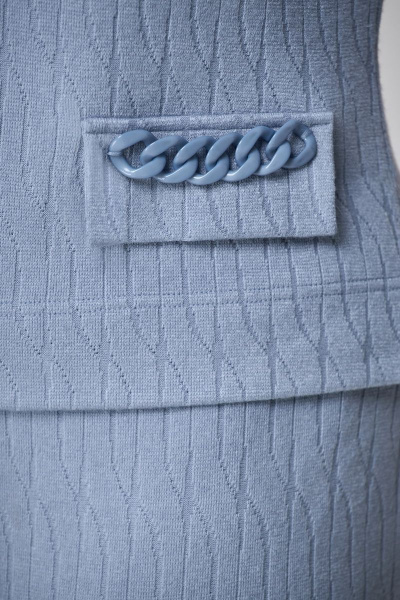 Туника, юбка Мишель стиль 1079 голубой - фото 6