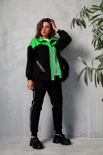 Бомбер BegiModa 2006 черный - фото 2